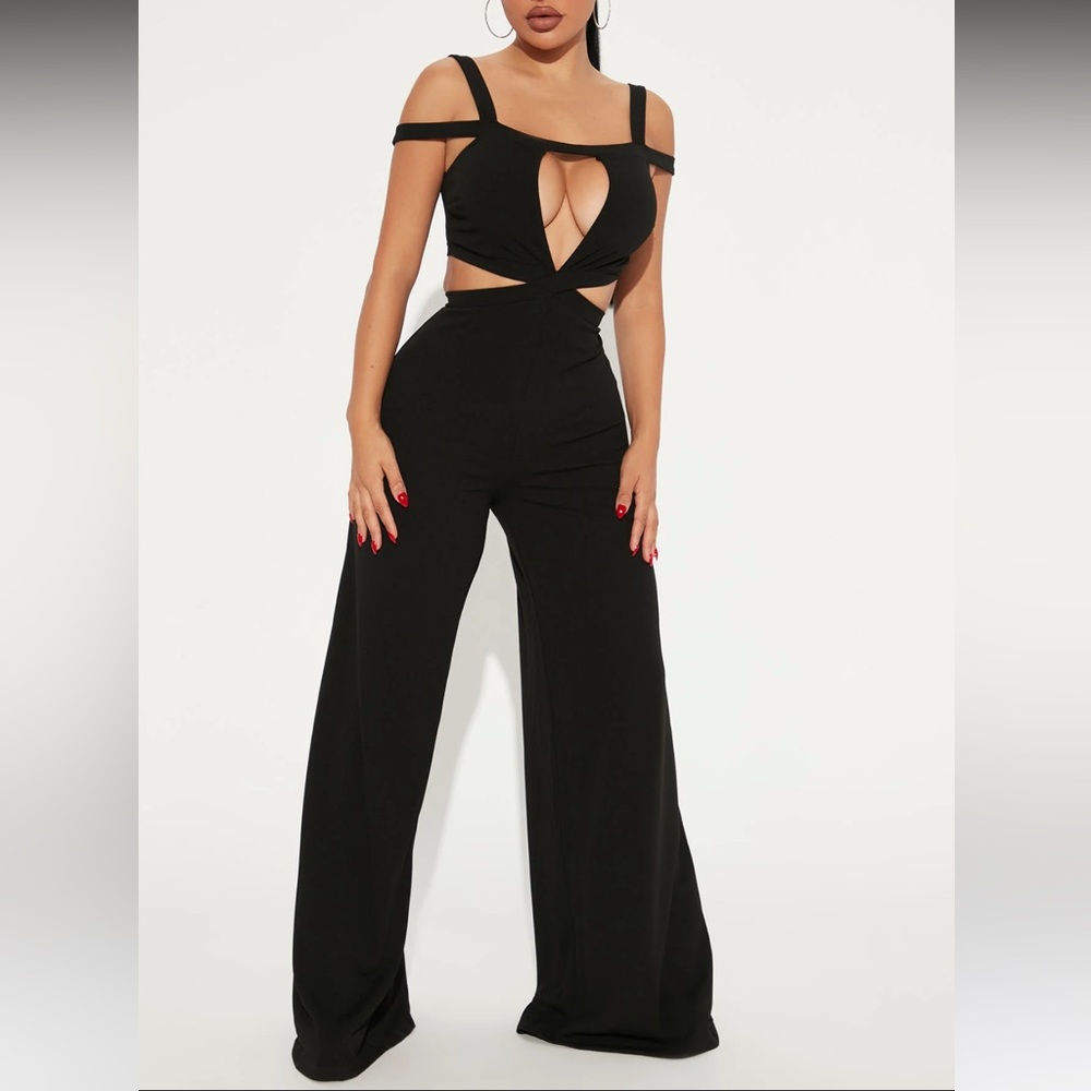 Fashion Nova Not Another Ex Jumpsuit - Black